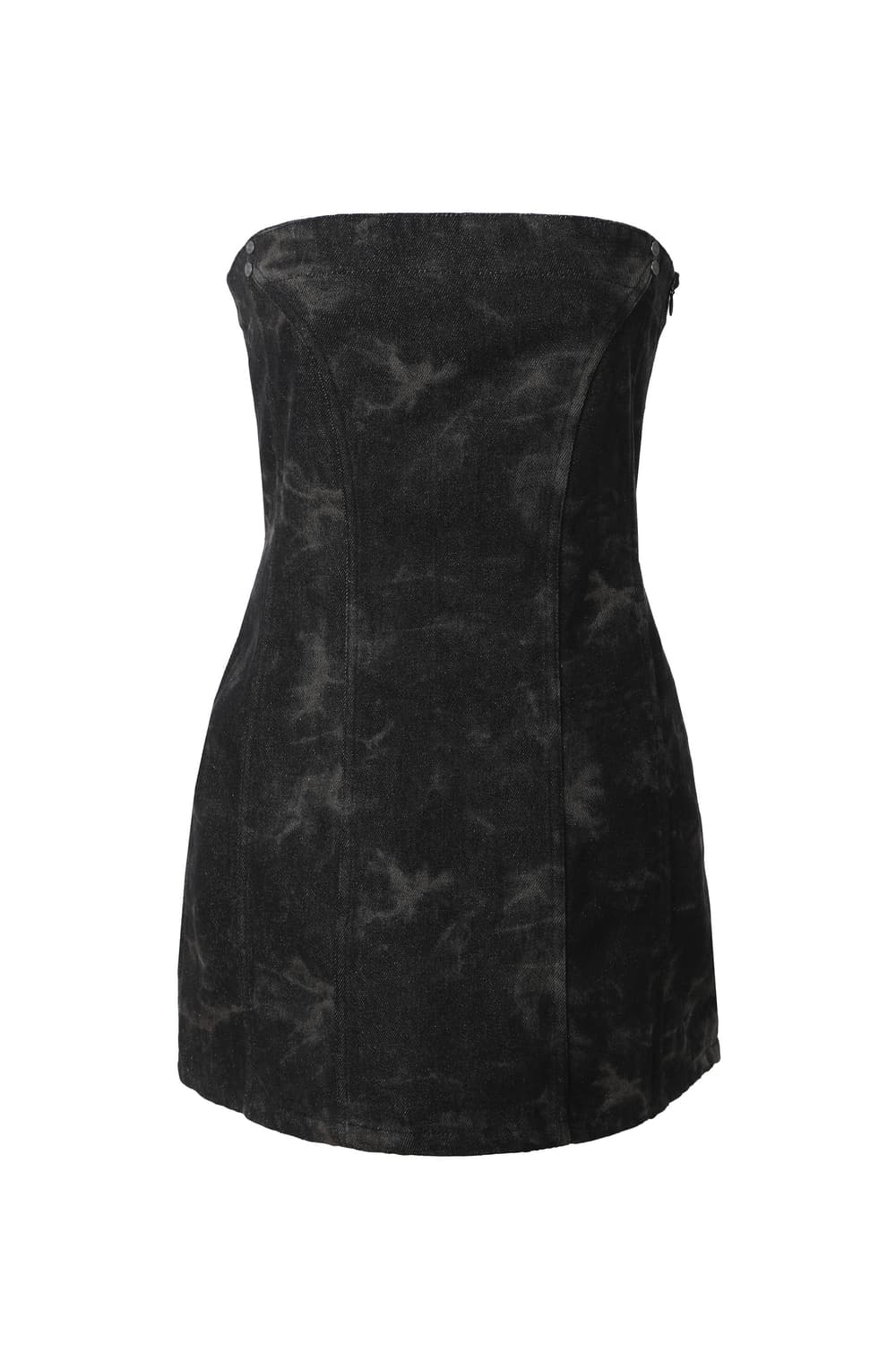 쓰리타임즈 Lucifer denim dress Stone black 상품이미지2