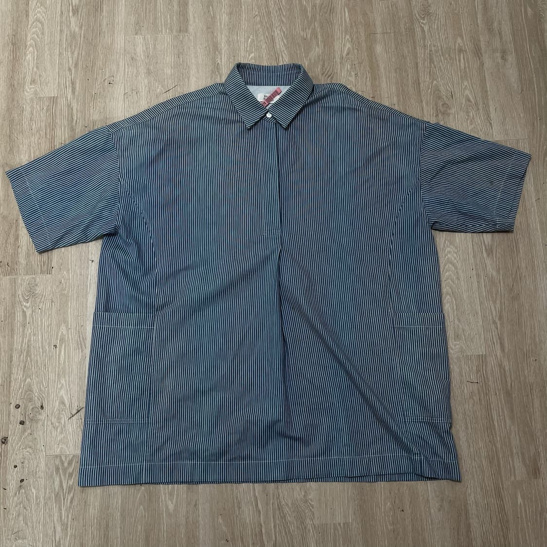 스튜디오 톰보이 여성 오버사이즈 스트라이프 반팔셔츠 FREE  상품이미지1