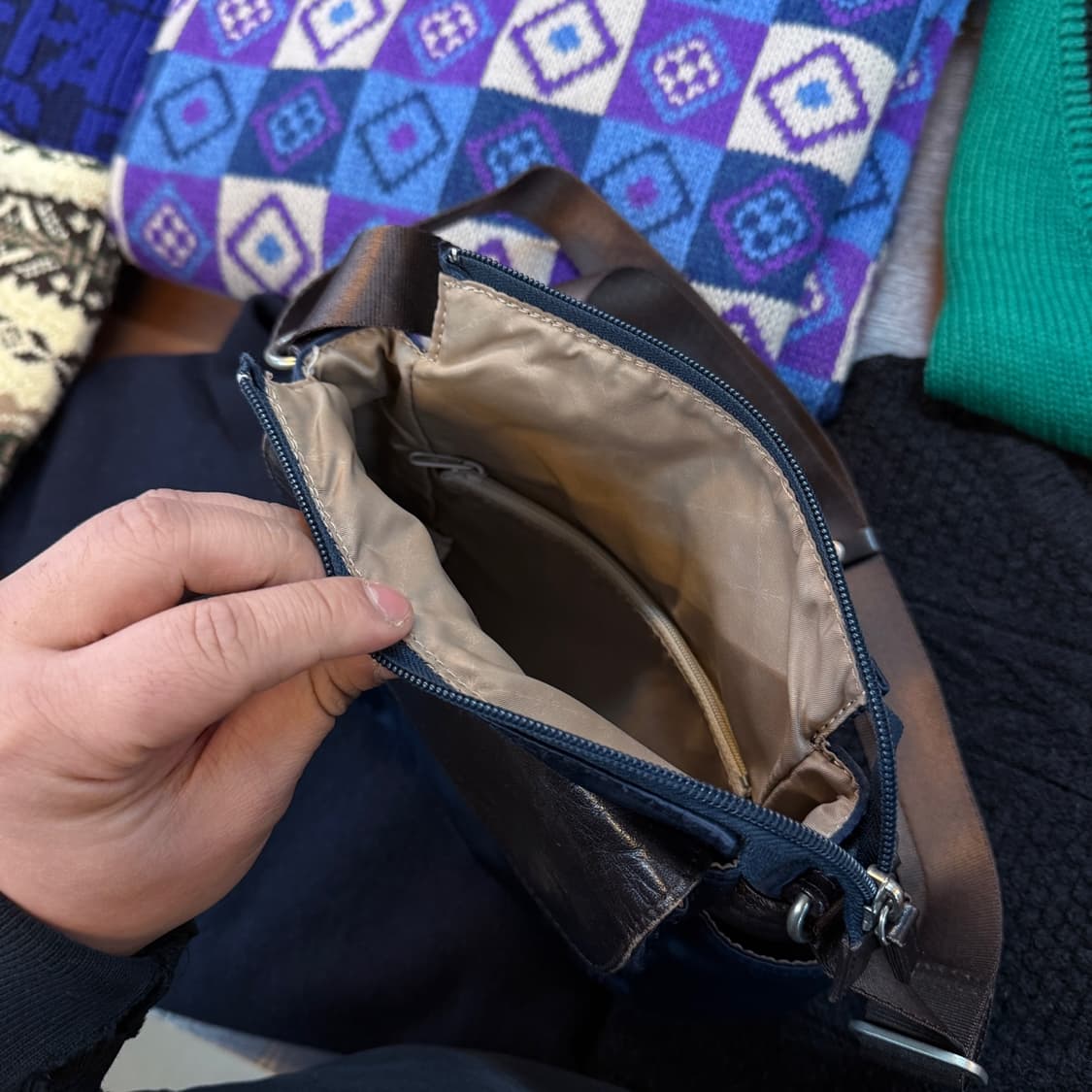 2012 2012 Y'SACCS 레더 패치업 슬링백 상품이미지5