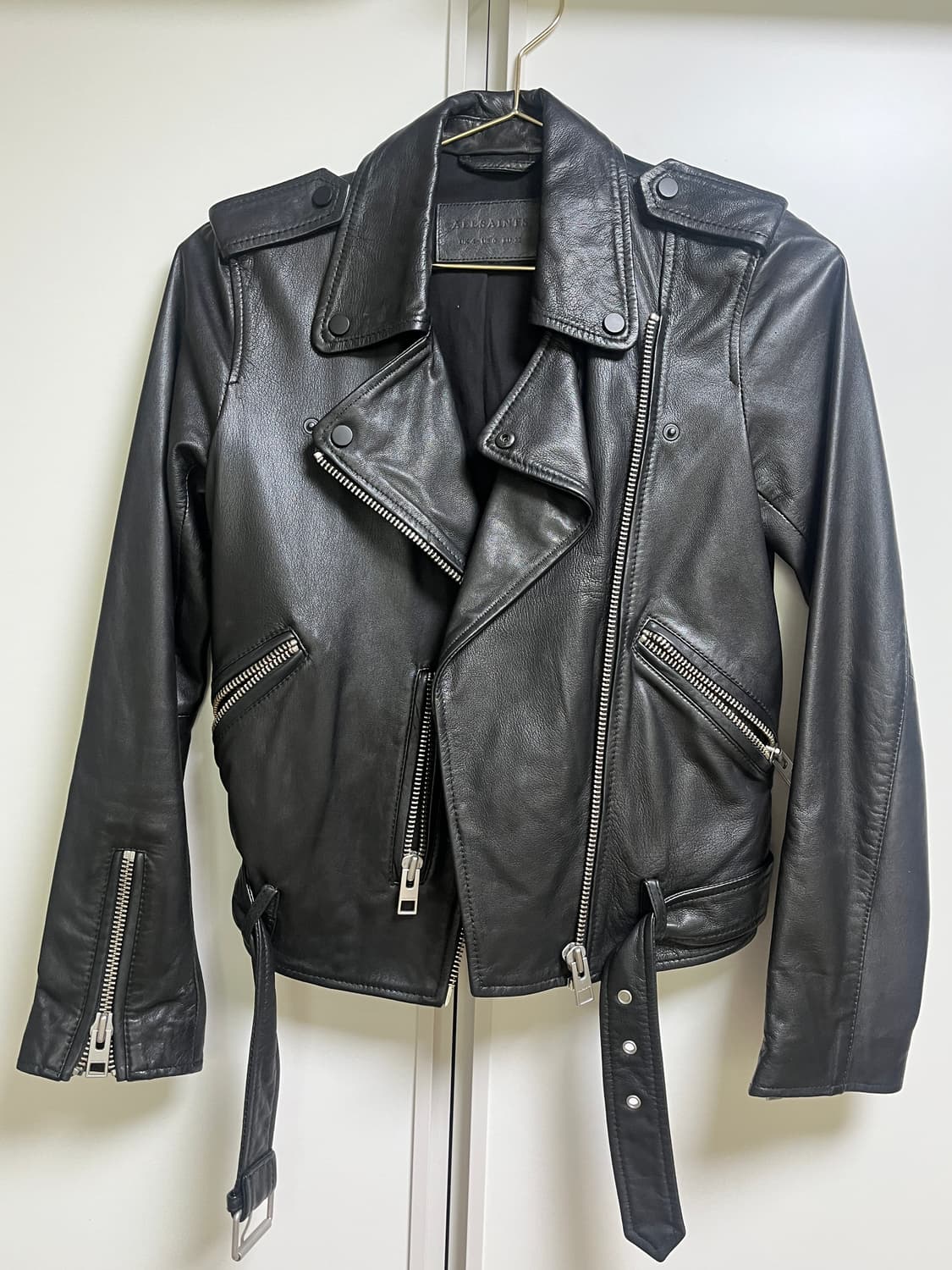 올세인츠 레더 자켓 라이더 자켓 블랙 UK4 상품이미지1