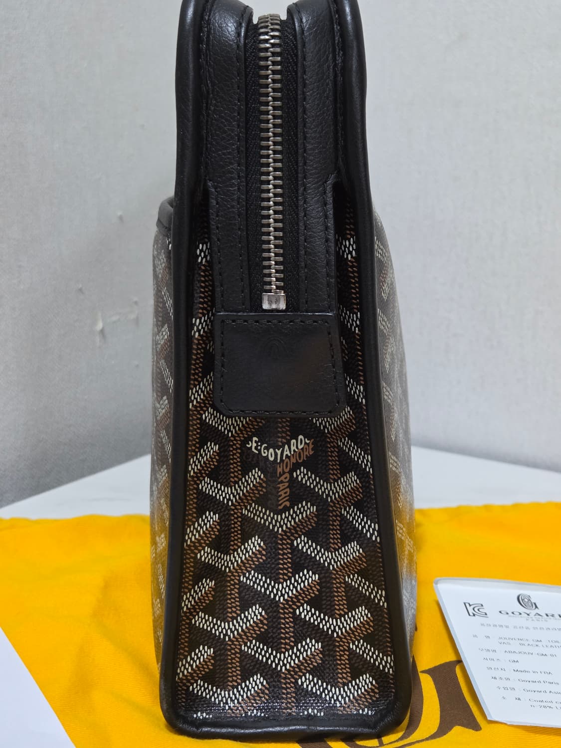 고야드 쥬방스 토일렛 백 클러치 Gm Size Black 상품이미지6