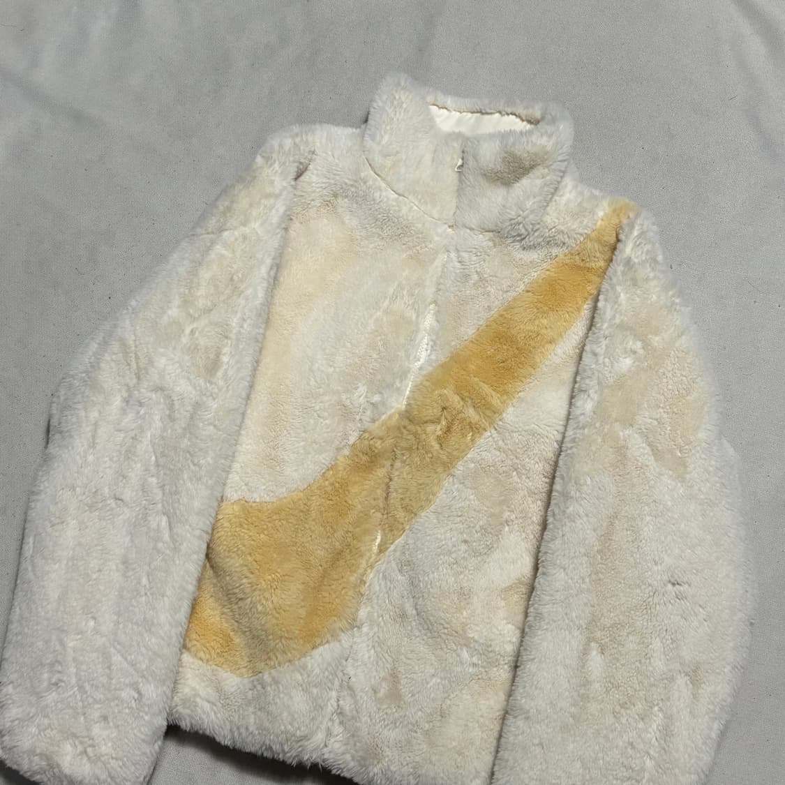 S 나이키 빅스우시 화이트 후리스 자켓 상품이미지1