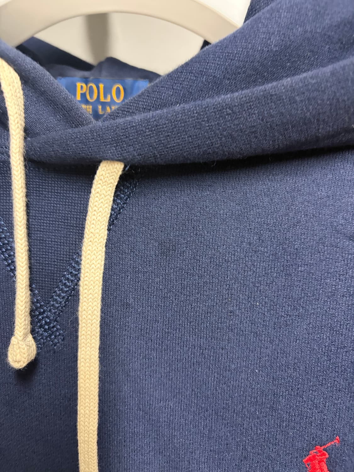 폴로 랄프로렌 포니 로고 후드 RL 플리스 후디 네이비 M 상품이미지3