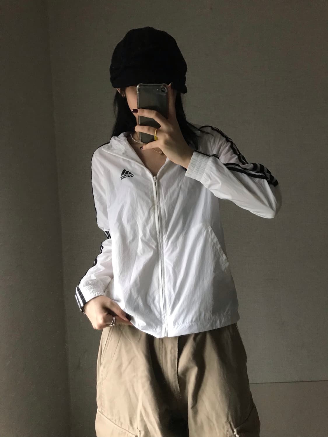 아디다스 흰검 바람막이 상품이미지2
