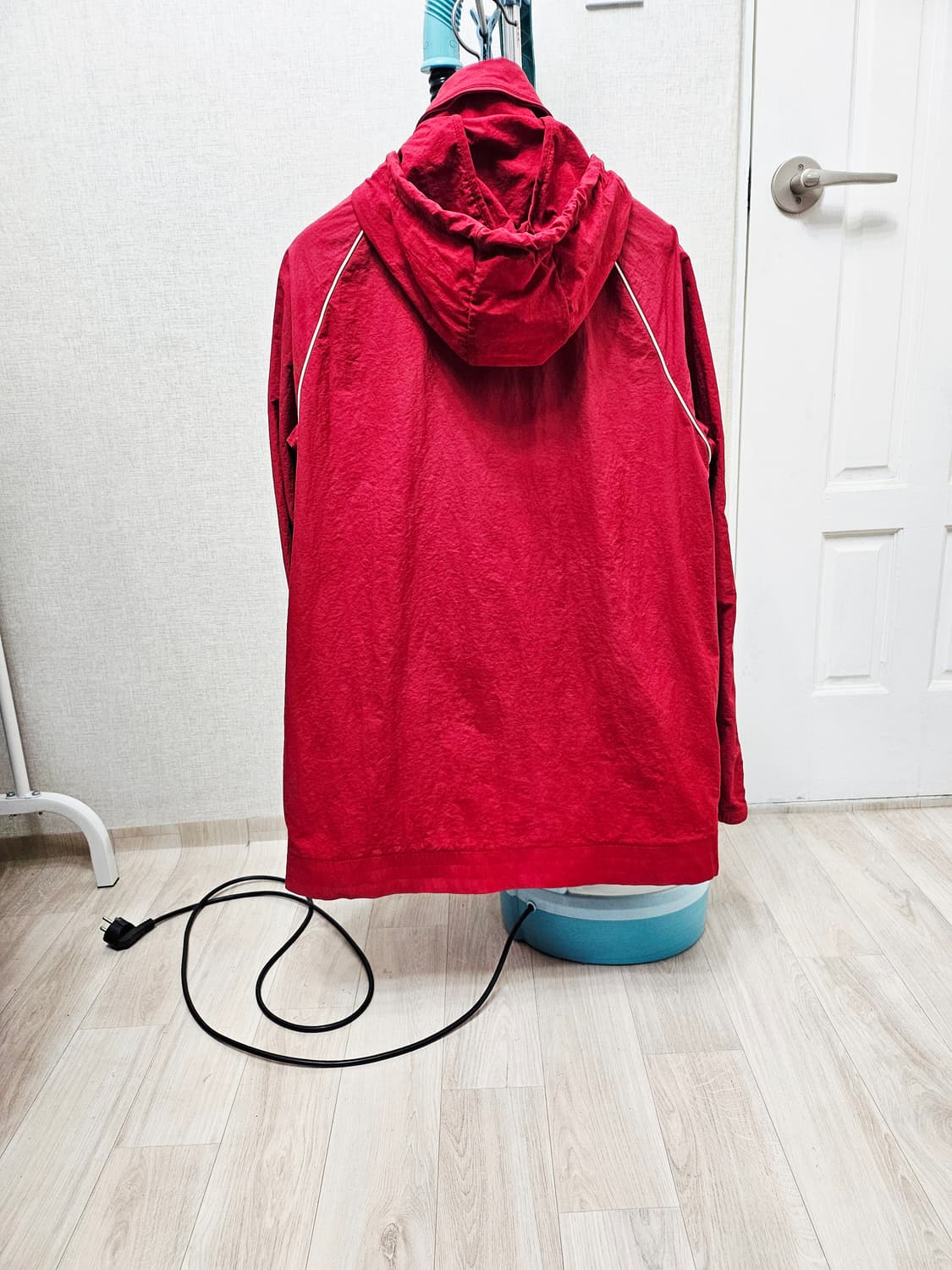 (100)L ☆초대장급☆ 아디다스 슈퍼스타 2중지퍼 [빨흰] 바람막이 상품이미지6