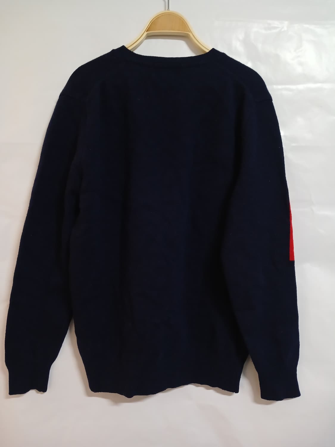 (M,95-100)라이풀 남성 간절기용 울 니트 네이비 상품이미지4