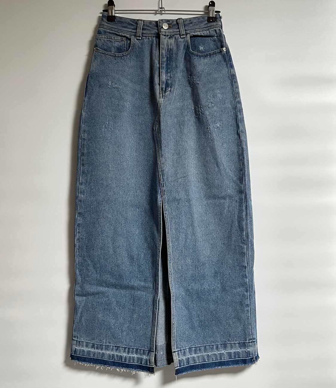 자라 앞트임 연청 데님 롱치마 롱스커트 24 상품이미지1