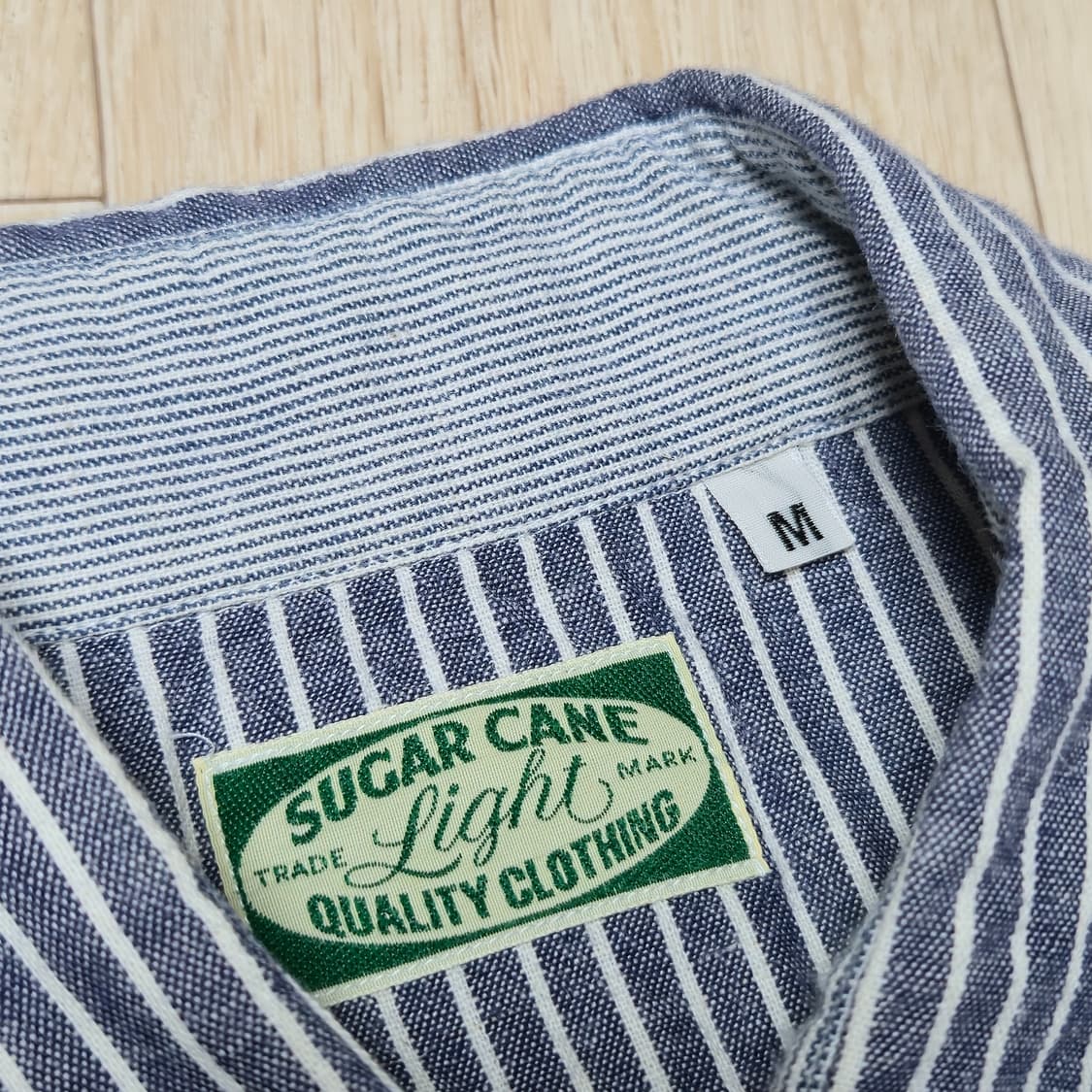 슈가케인 스트라이프 패턴 셔츠 남방 상품이미지3