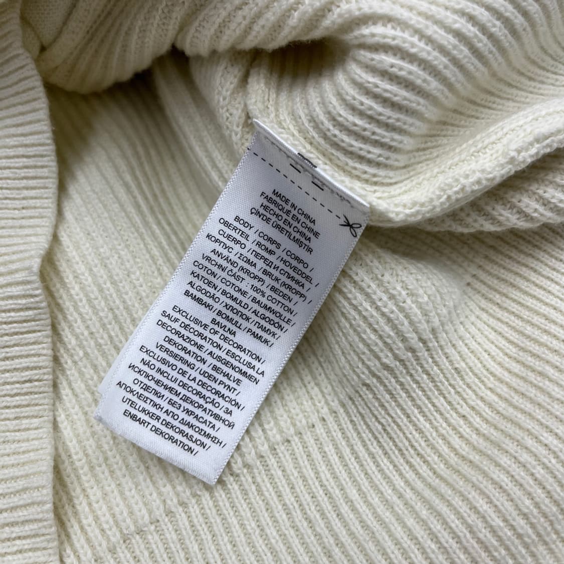 폴로 랄프로렌 화이트포니 화이트 니트 집업 XL 상품이미지5