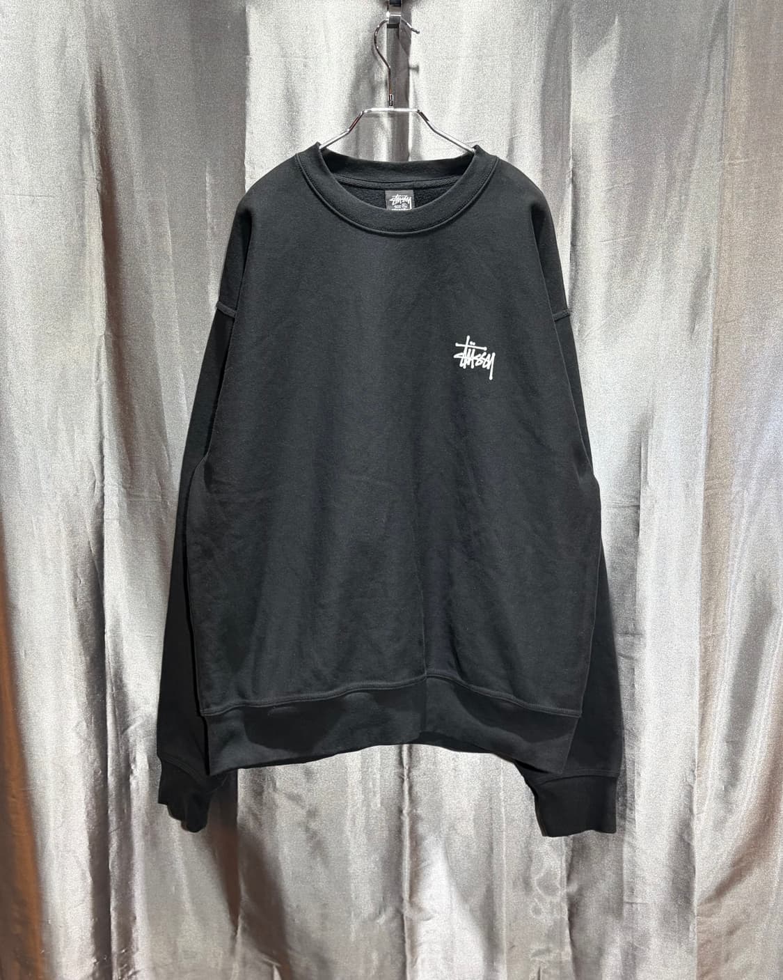 XL 스투시 빅로고 베이직 코튼 맨투맨 상품이미지4