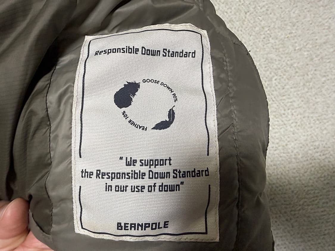 빈폴 구스다운 패딩 자켓 (내외피분리형) 남성용 105사이즈 상품이미지9