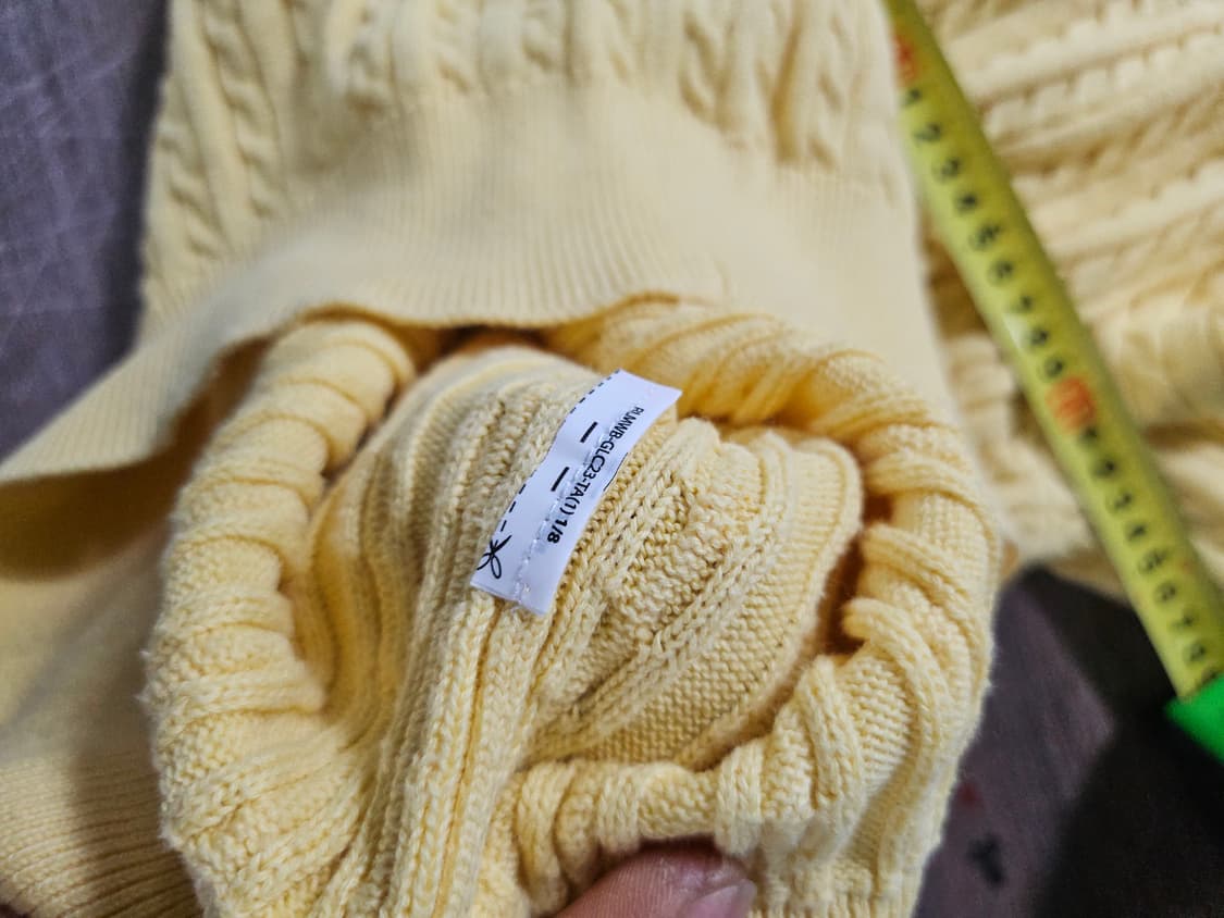 폴로 랄프로렌 옐로우 꽈배기 가디건 상품이미지5