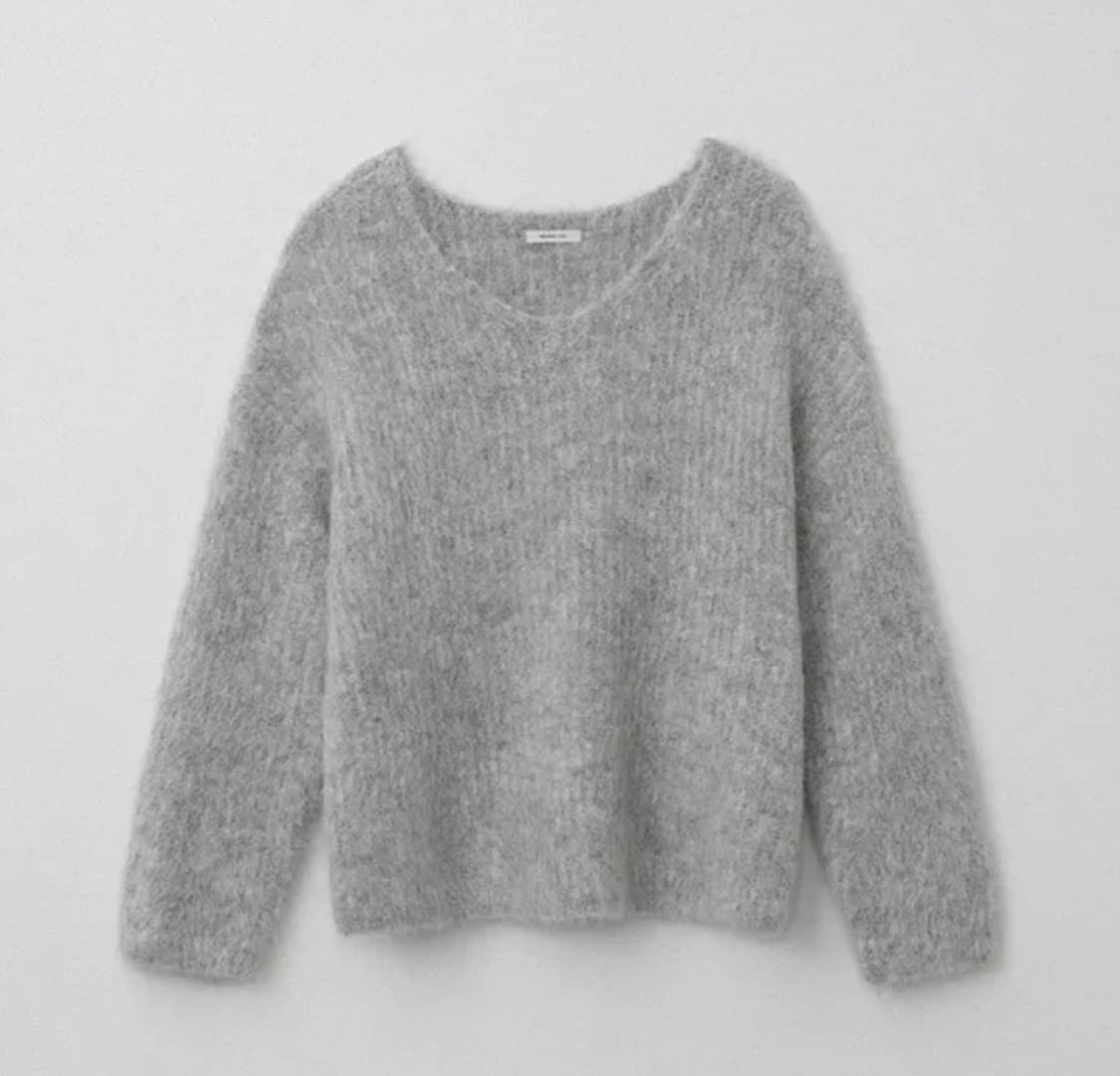아카이브제이투유 알파카 브이넥 풀오버 그레이 상품이미지1