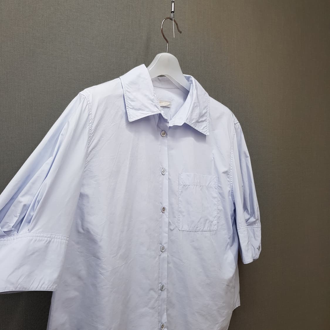 한섬 SJSJ 2022 코튼 블렌드 블라우스 76-90-155사이즈 상품이미지3