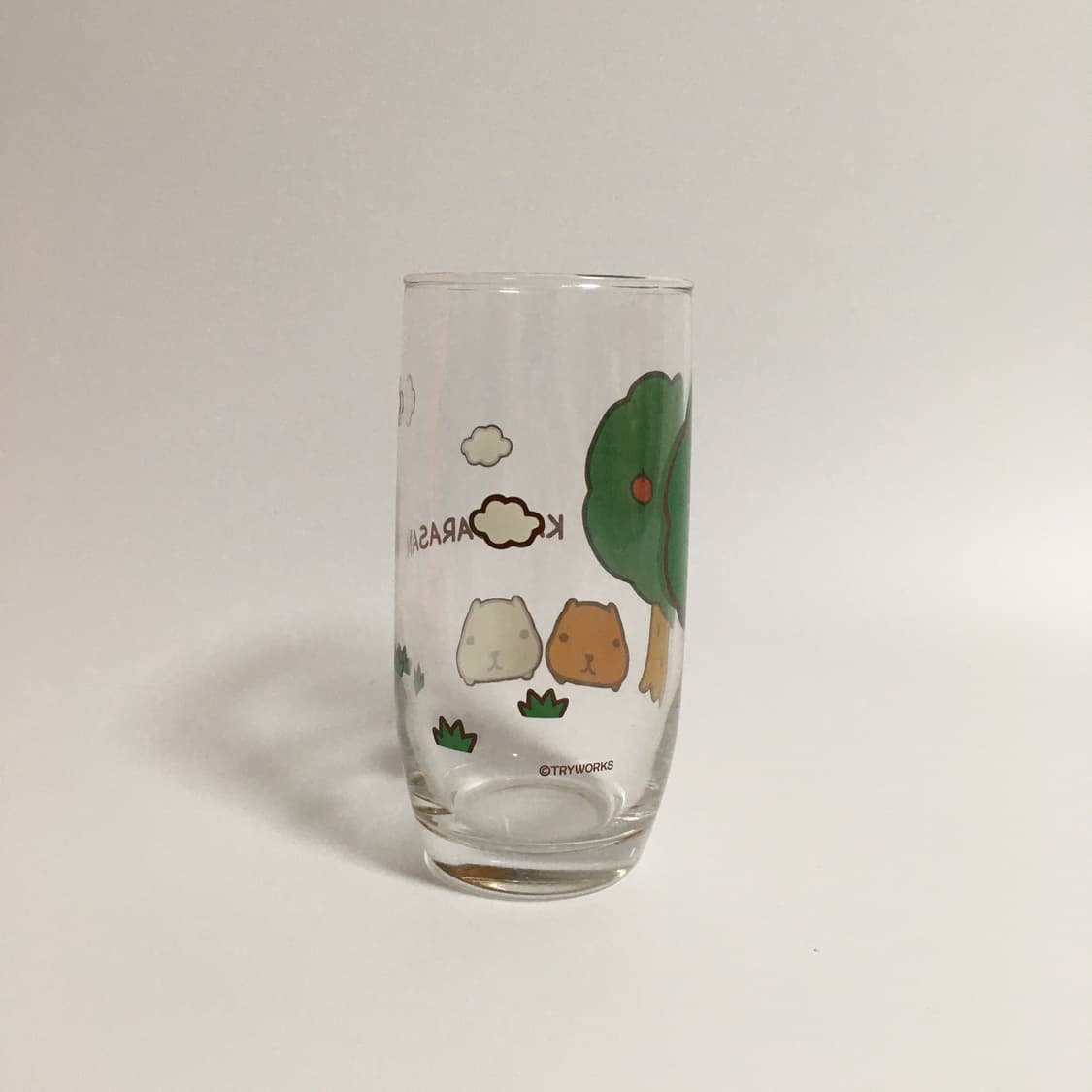 고전 카피바라 유리컵 상품이미지3