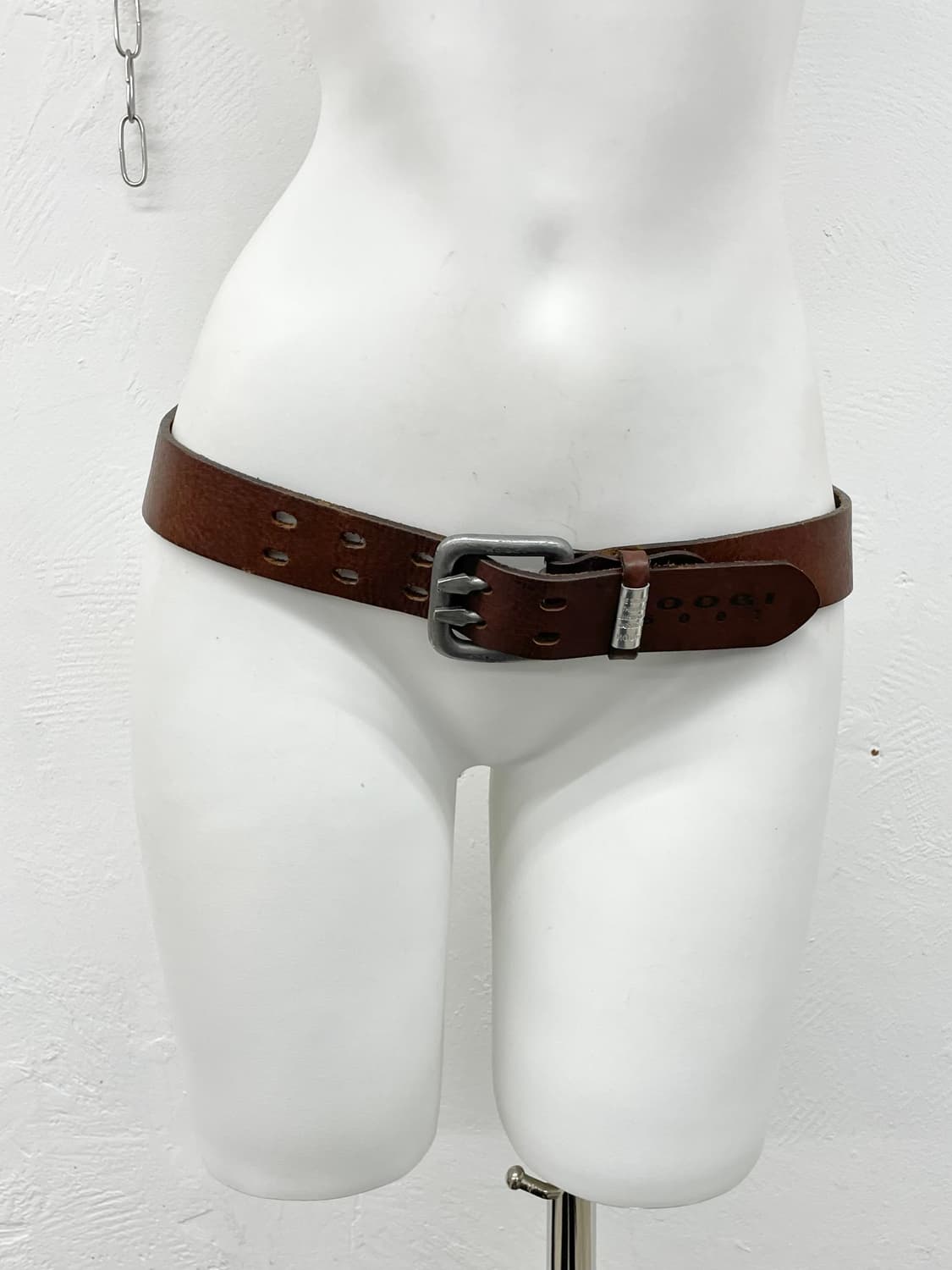 리얼레더 브라운 버클 벨트 상품이미지2