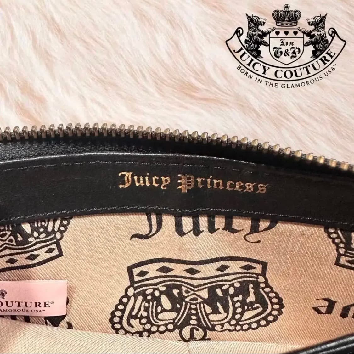 [2002] 쥬시꾸뛰르 벨벳 지갑 초코브라운 상품이미지6