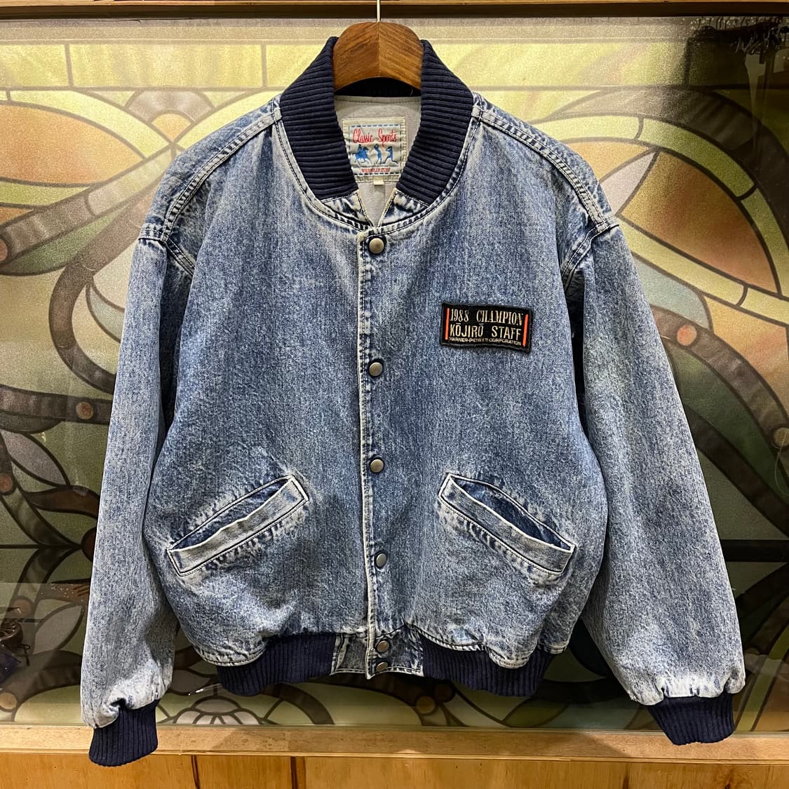 80's 빈티지 데님 블루종 상품이미지1