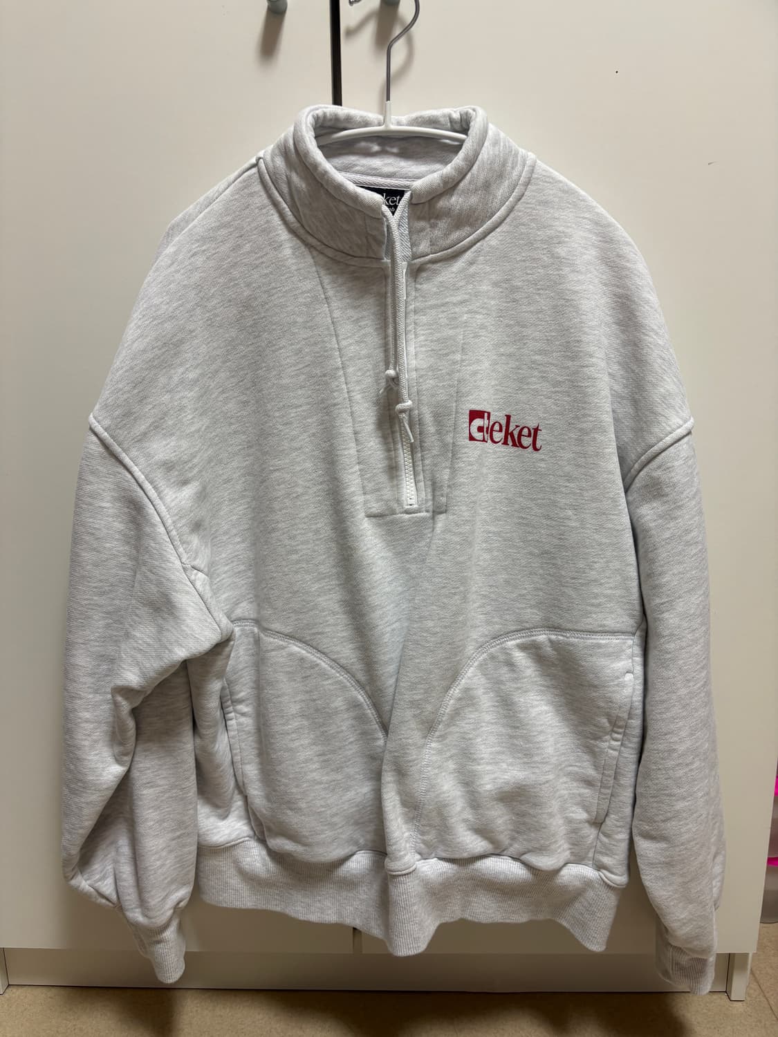 테켓 하프집업 후드티 상품이미지2