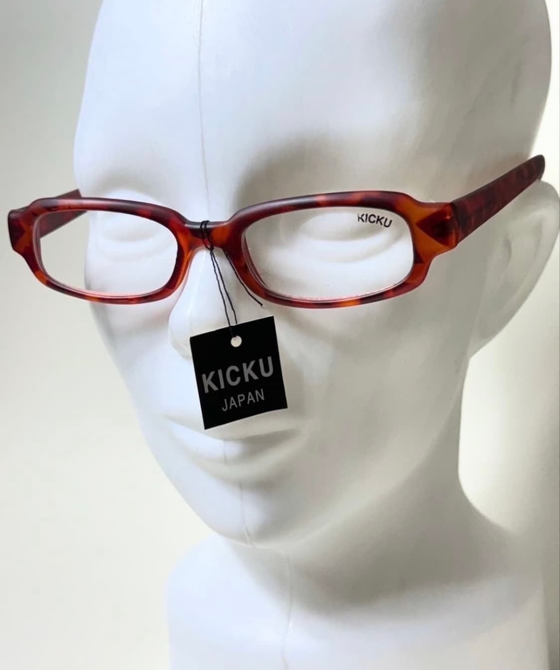9Os KICKU JAPAN 맷 레오파드 볼드 뿔테 빈티지 안경 상품이미지4