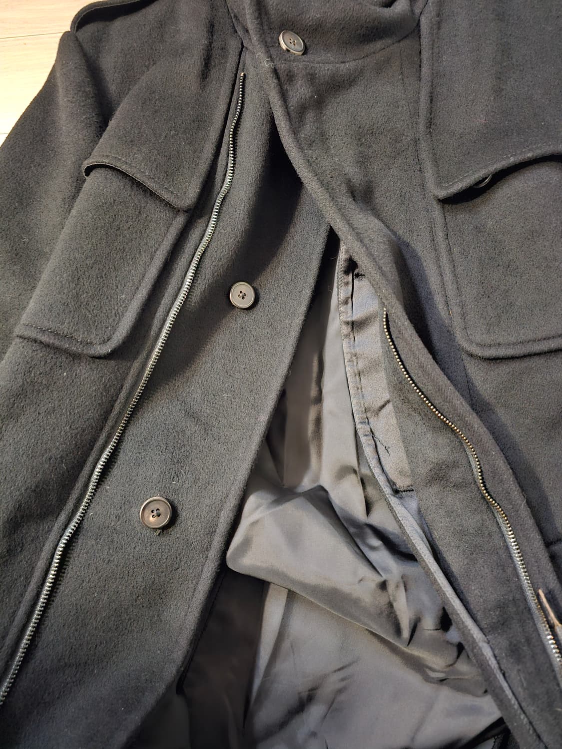 타임 울캐시미어 혼방 더플 코트(남녀공용가능) 상품이미지2