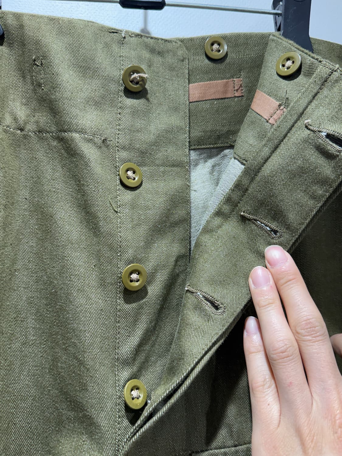 1953 영국군 그린 데님 트라우저 상품이미지6