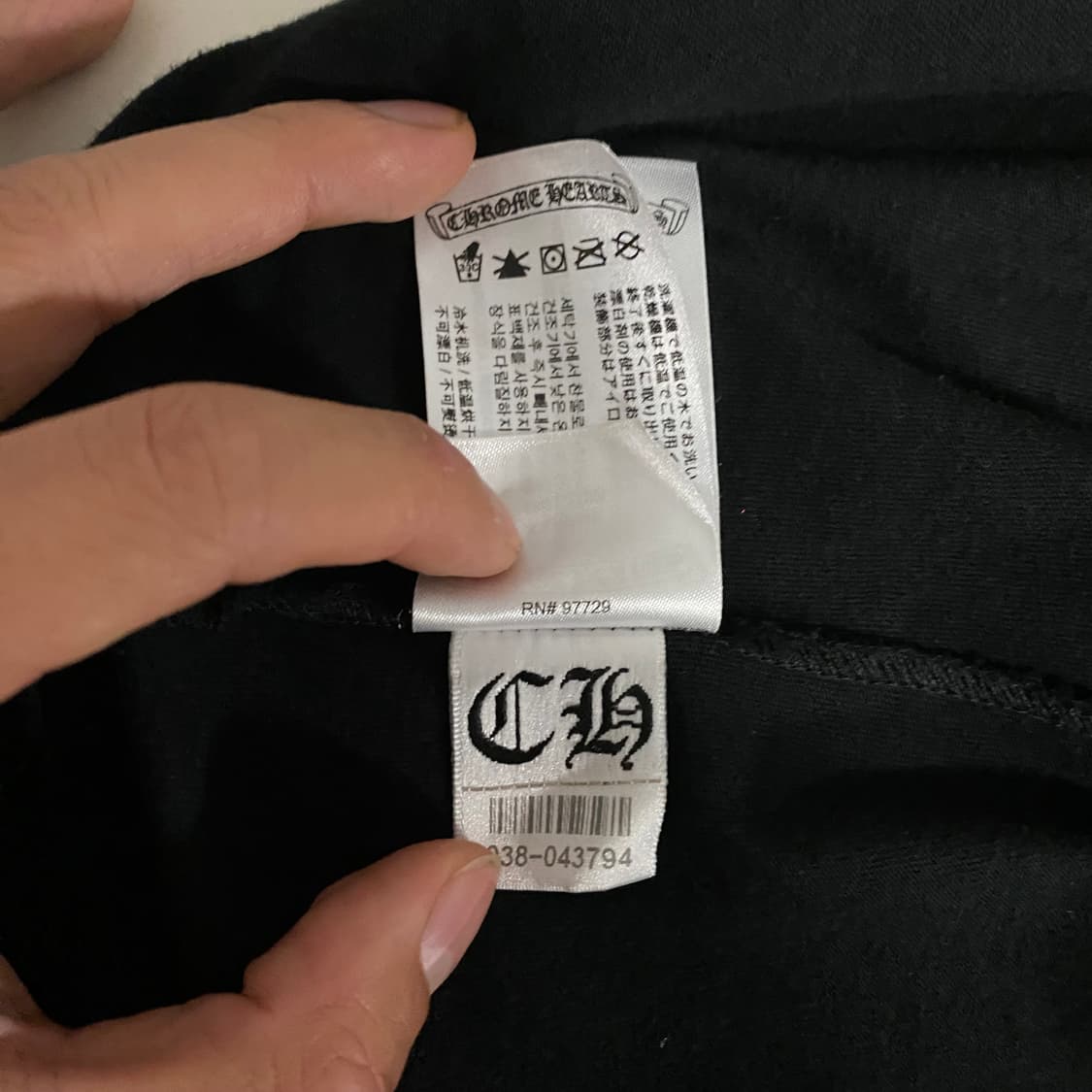 [XL] 크롬하츠 숏슬리브 포켓 크루 반팔 티셔츠 블랙 상품이미지9