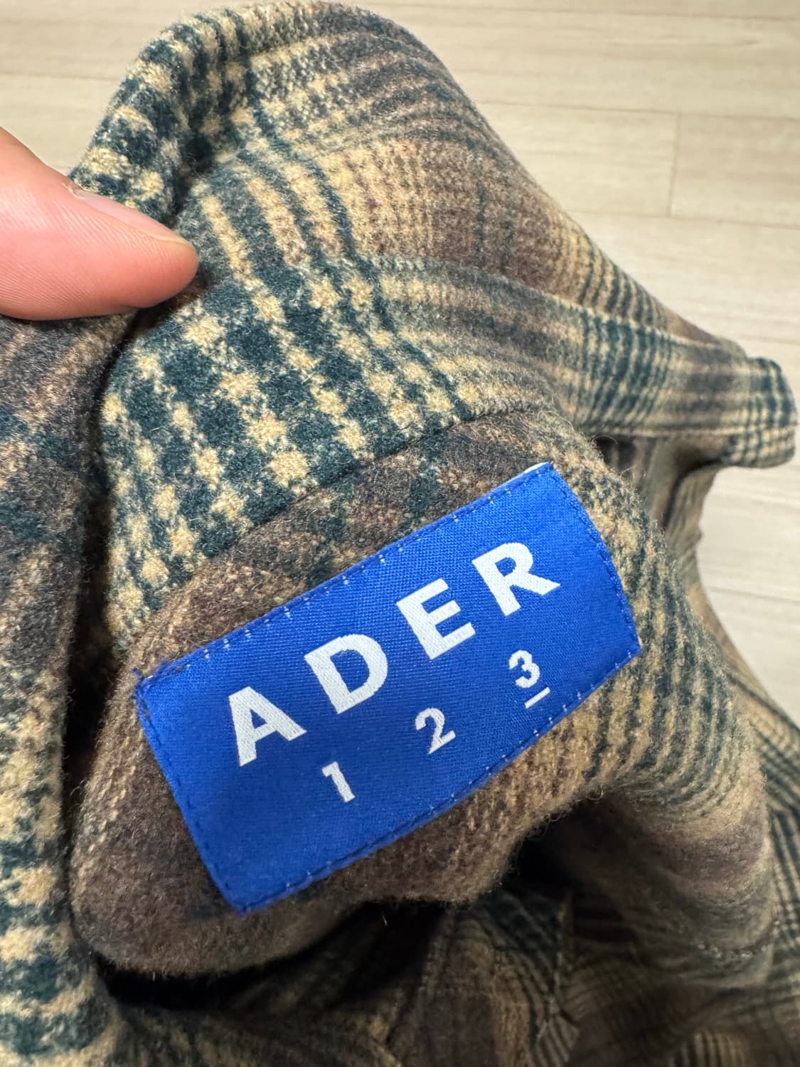 아더에러 울 체크코트  상품이미지2