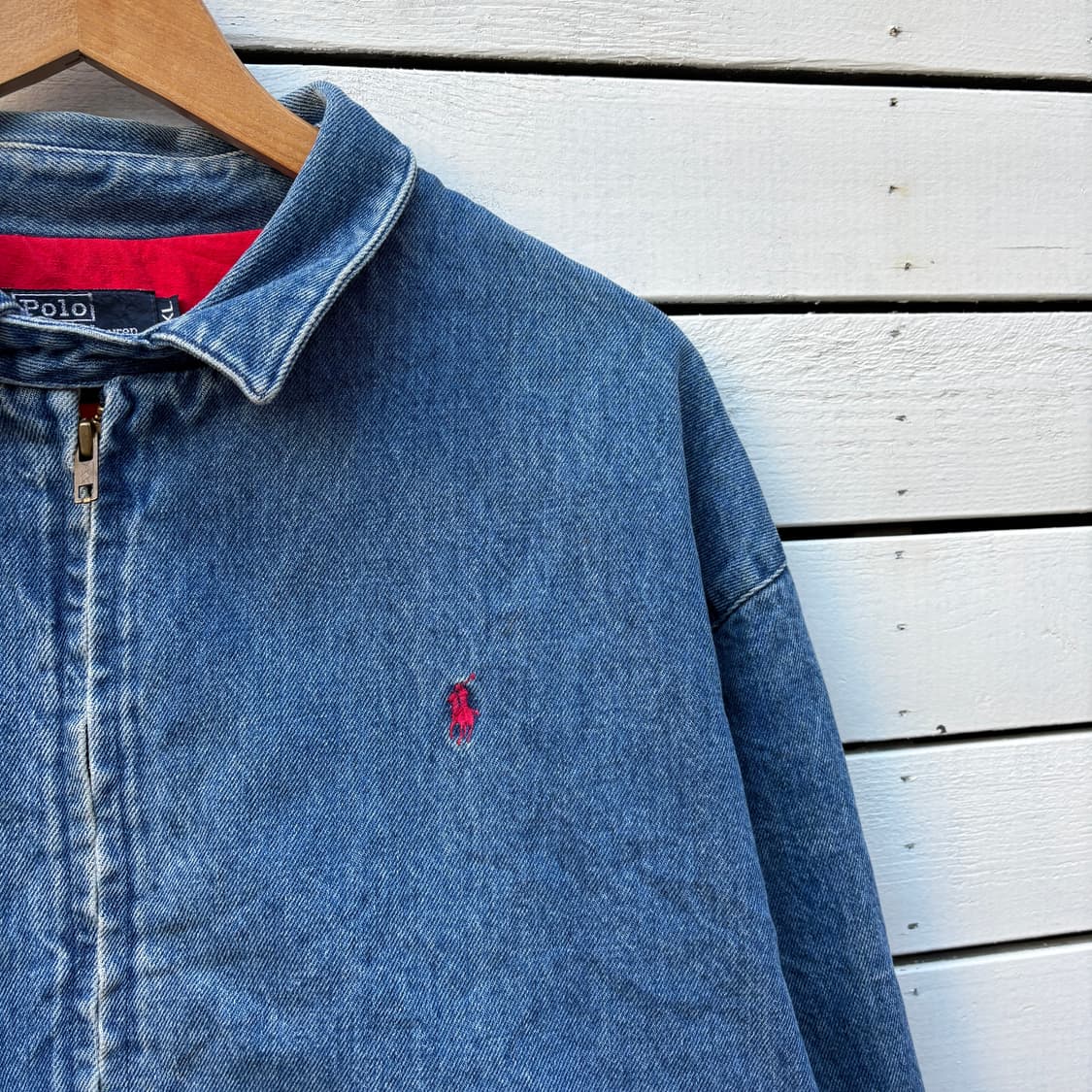 Polo 폴로 8~90s made in usa 베이포트 데님 자켓 상품이미지3