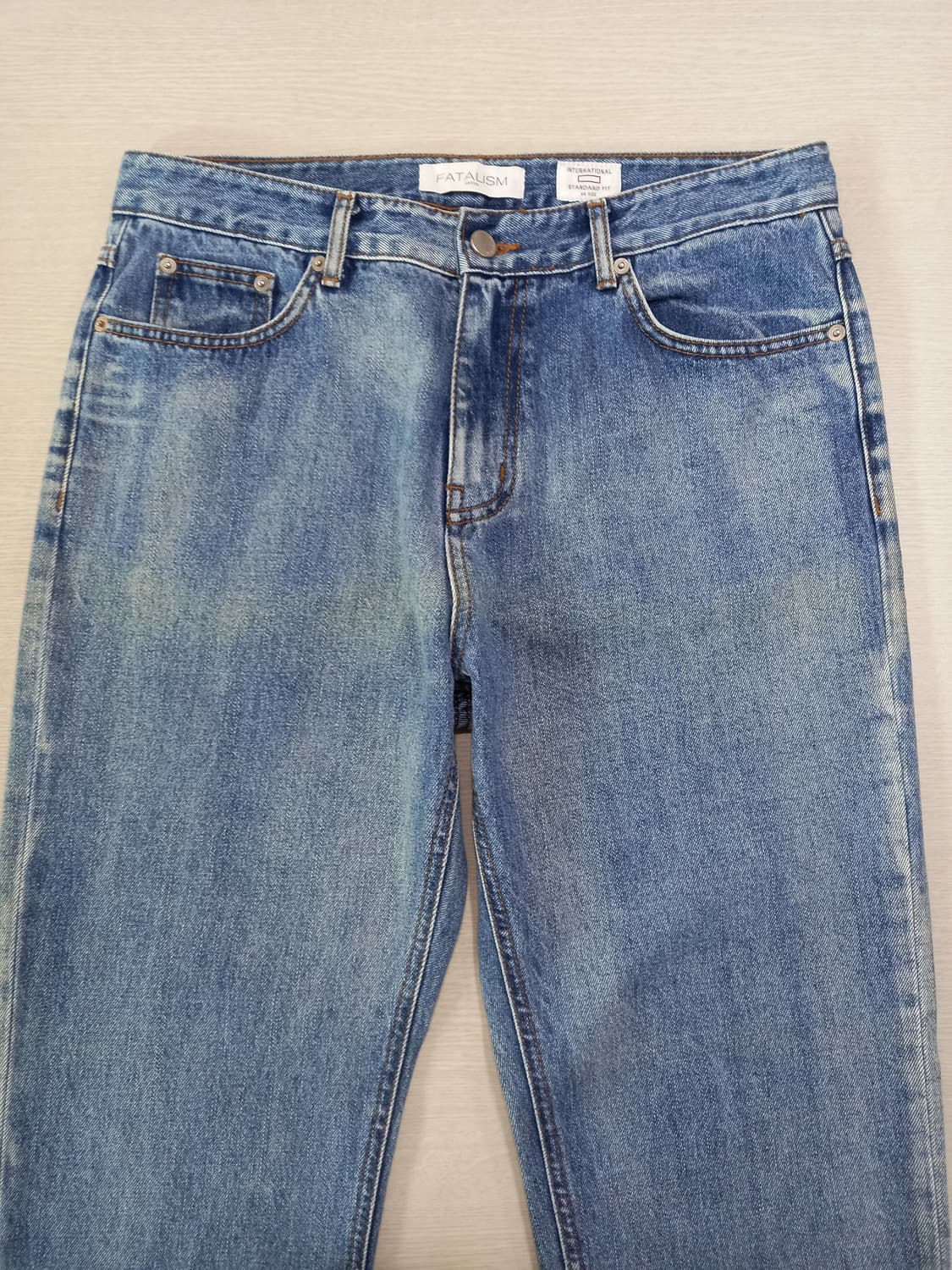 32 FATALISM Kor 여성용 테이퍼드핏 일자 크롭진 32-268 상품이미지3