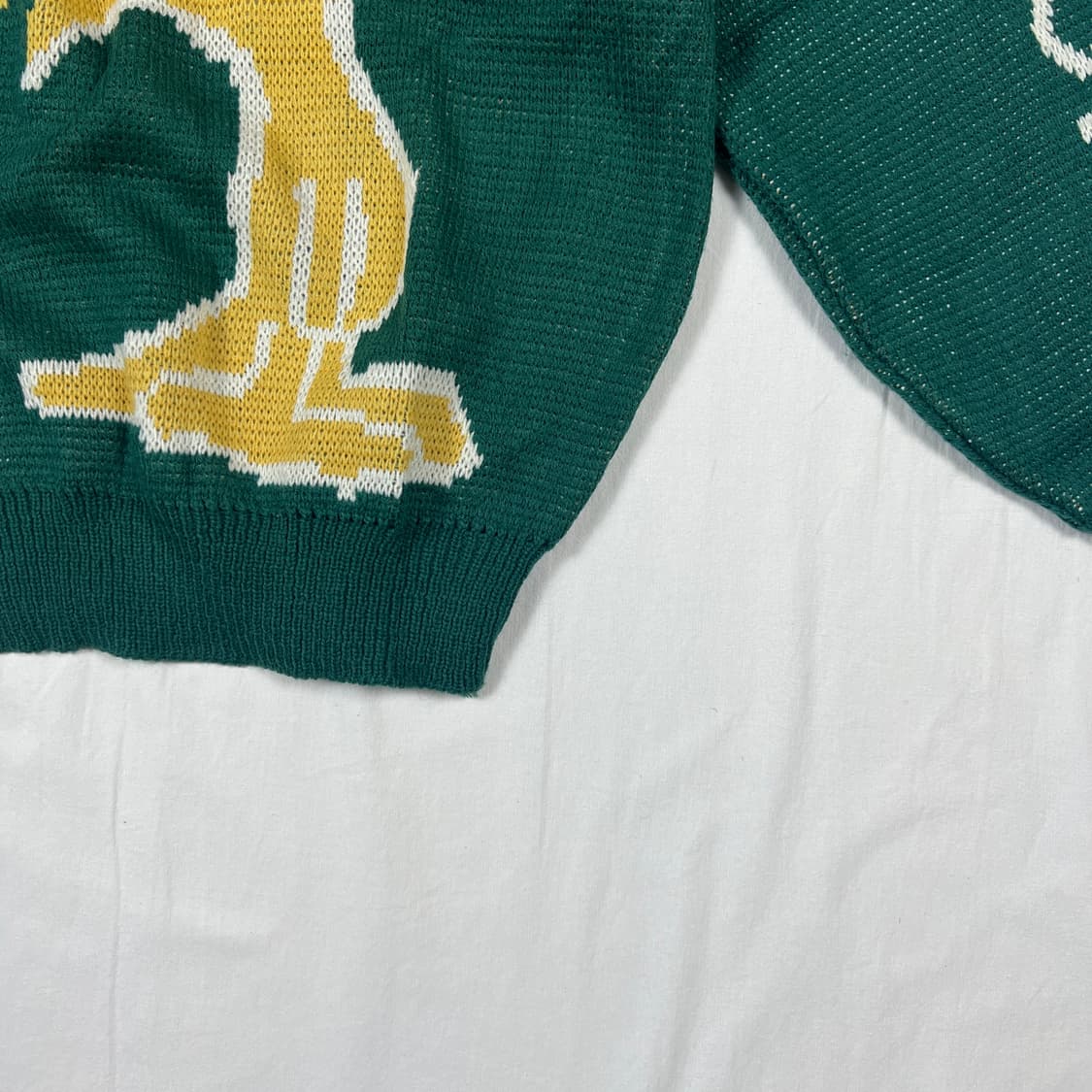 90‘s 우드스탁 피넛 카툰 빅로고 니트 스웨터 상품이미지5