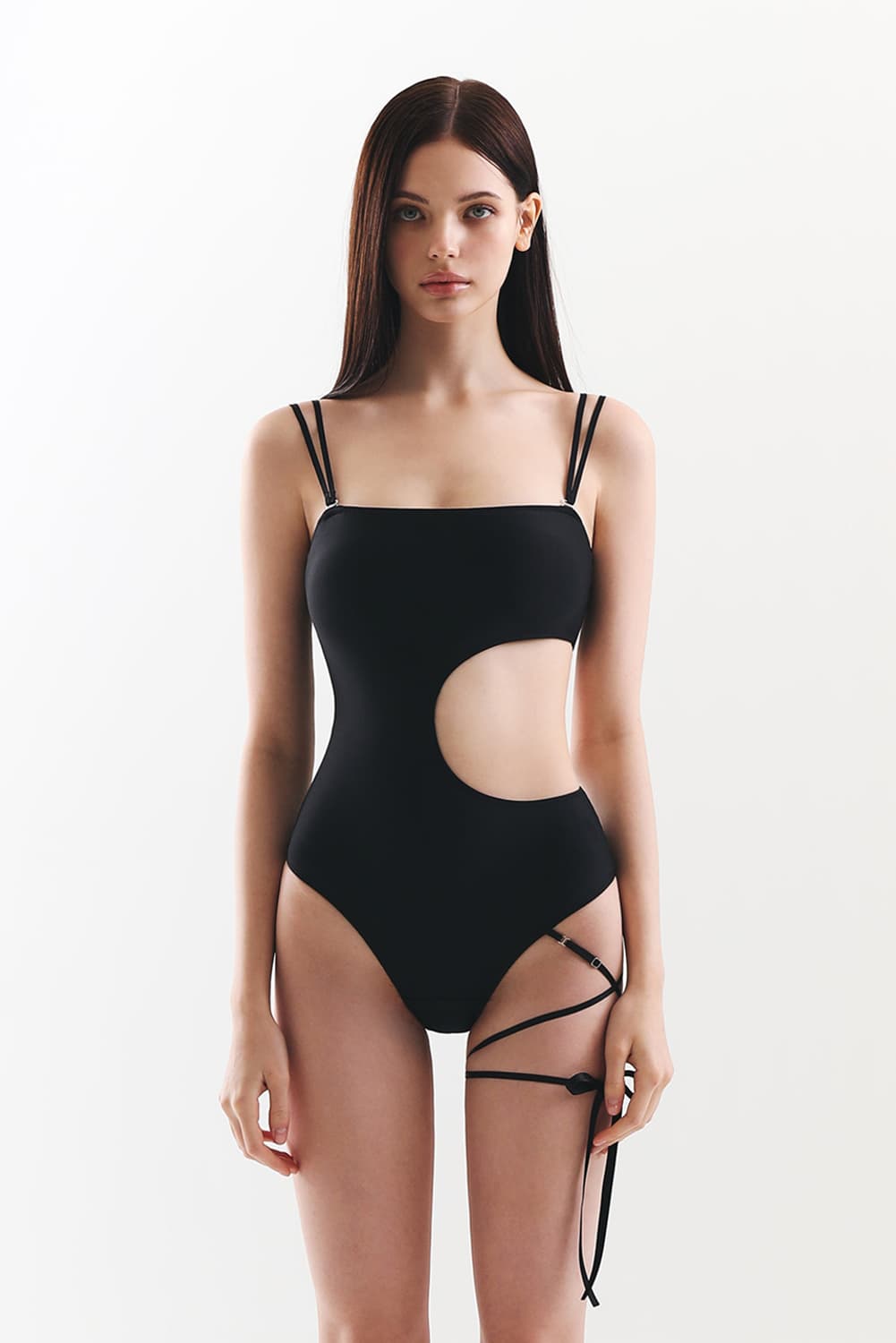 비나제이 수영복 아이린 모노키니 S 블랙 새상품 상품이미지1
