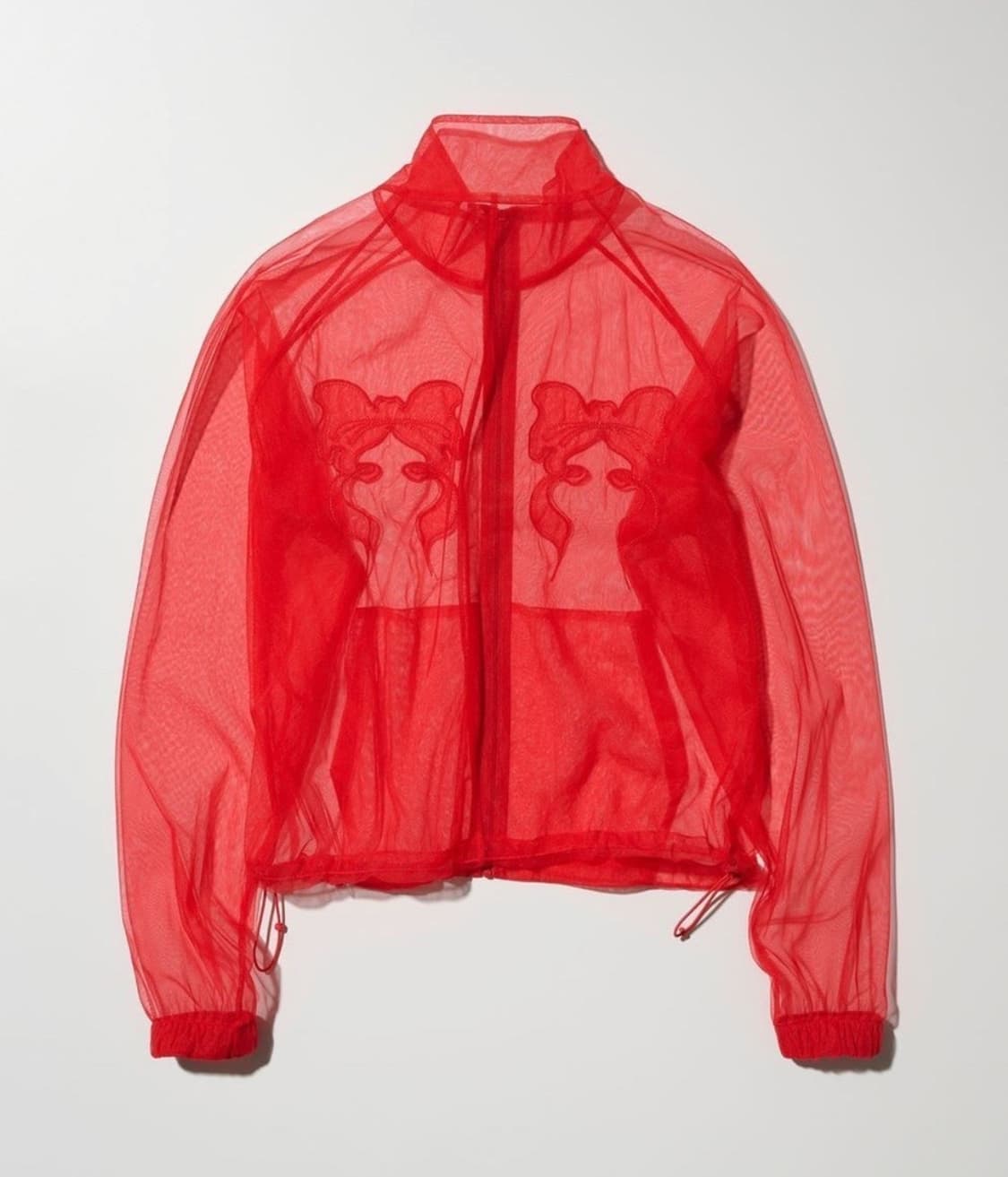 스컬프터 Sheer Zip-Up Jacket Red 상품이미지2