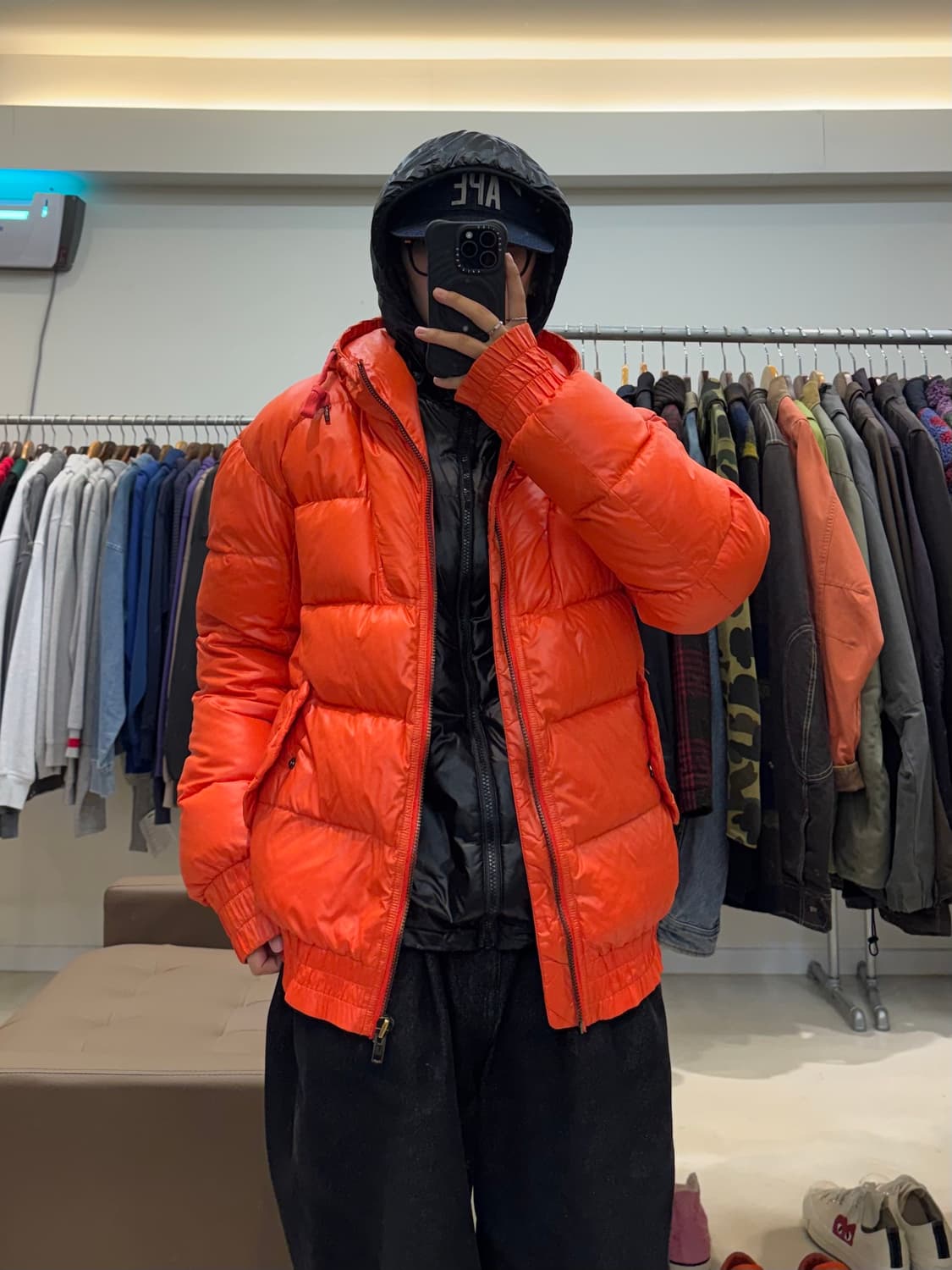 디젤 블랙골드 후드 다운 패딩  상품이미지6