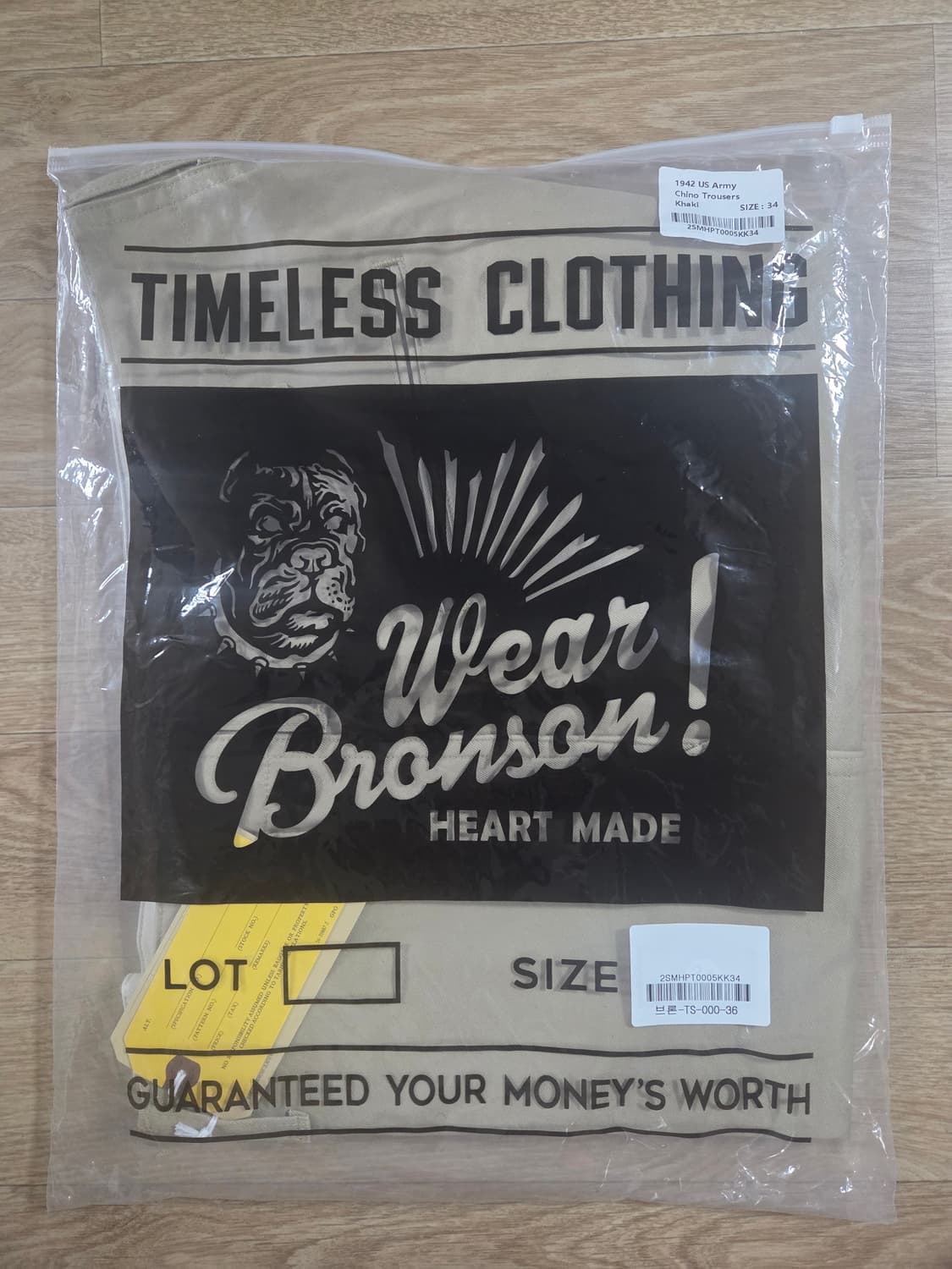 브론슨 1942 US Army Chino Trousers Khaki 상품이미지3