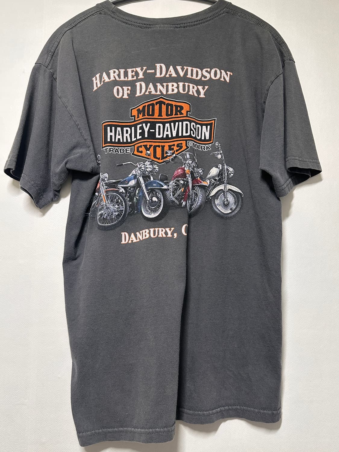 90~00s 할리데이비슨 스컬 프린팅 반팔 상품이미지2