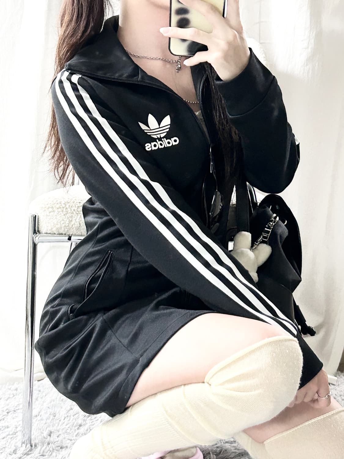 아디다스 블랙 유로파 져지 원피스 상품이미지4