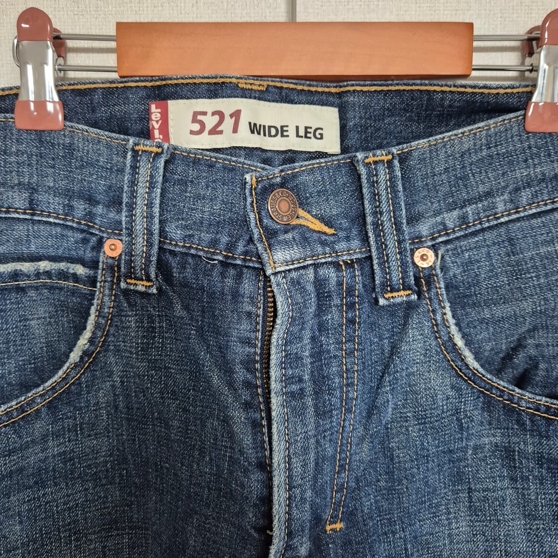 00's 리바이스 521 WIDE LEG 데님팬츠 상품이미지3