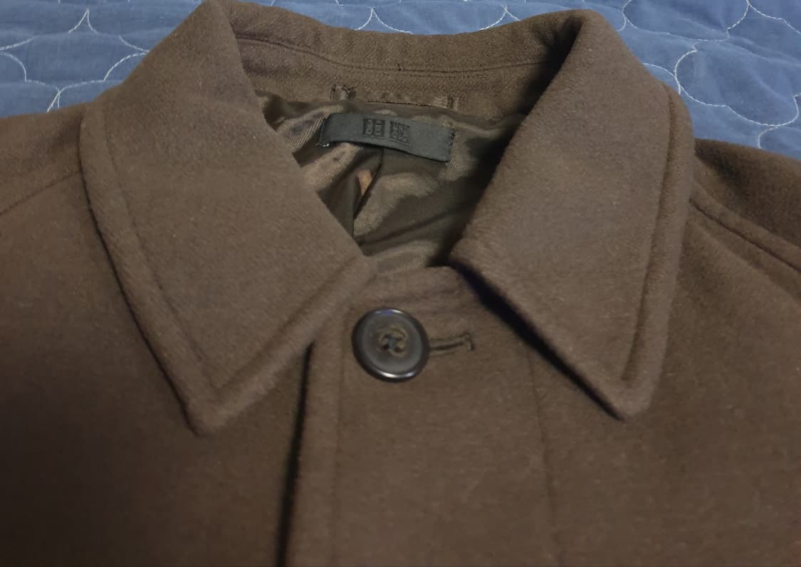 유니클로 미니멀 발마칸코트 다크브라운 (XL) 상품이미지2