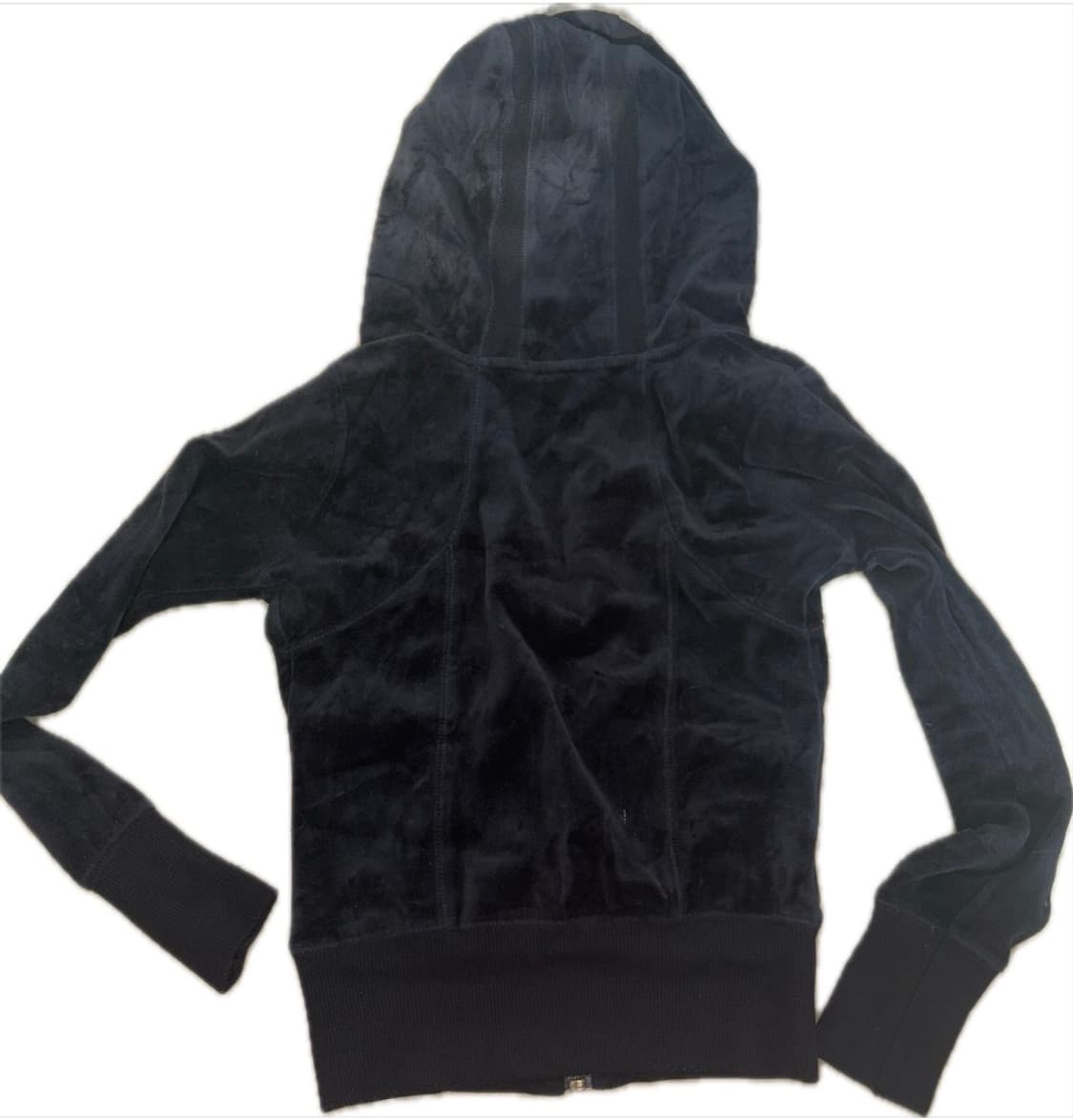 L.A. 벨벳 후드 집업 블랙 상품이미지2