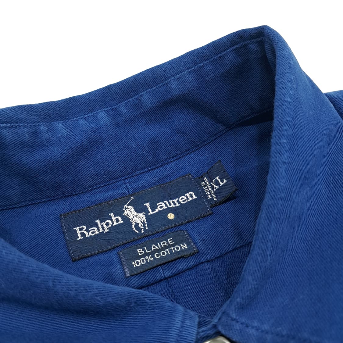 CN885 XL 폴로 랄프로렌 가먼트다이드 블루 긴팔 셔츠 남방 상품이미지4