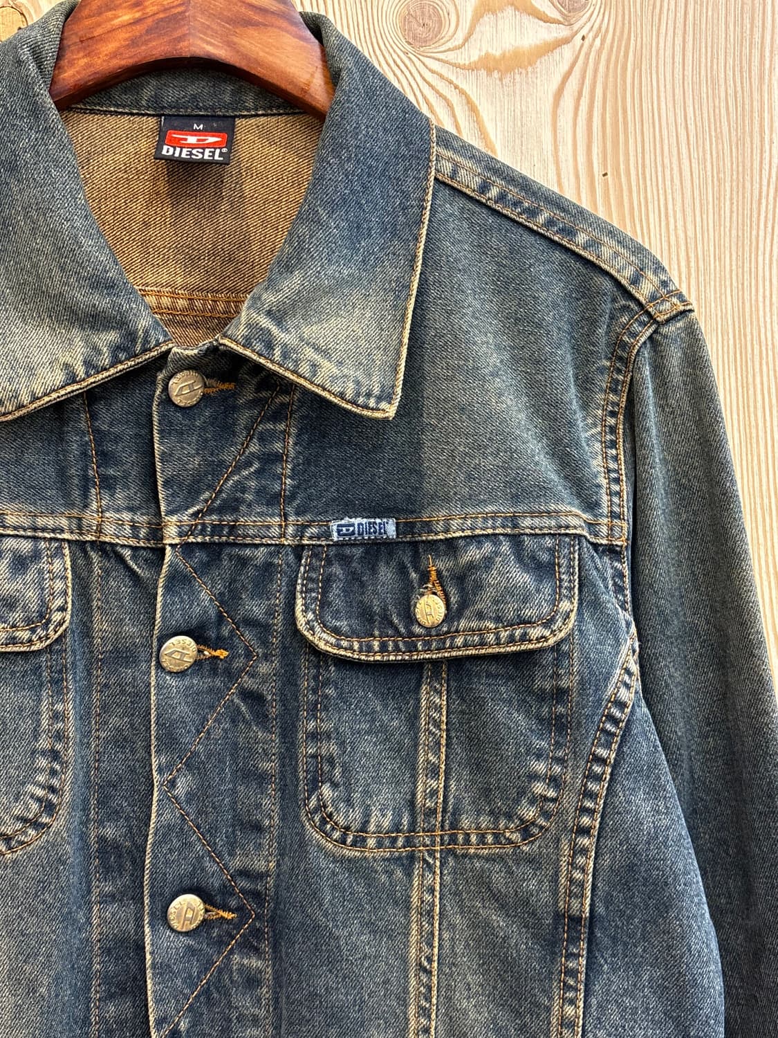 디젤 스티치 크롭 데님자켓 상품이미지5