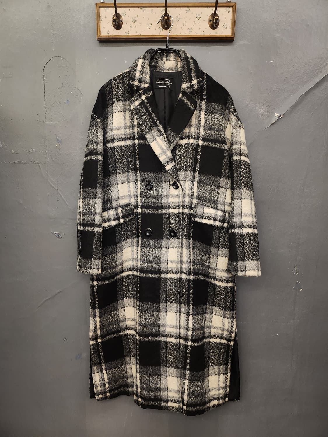 일본빈티지체크코트 상품이미지1