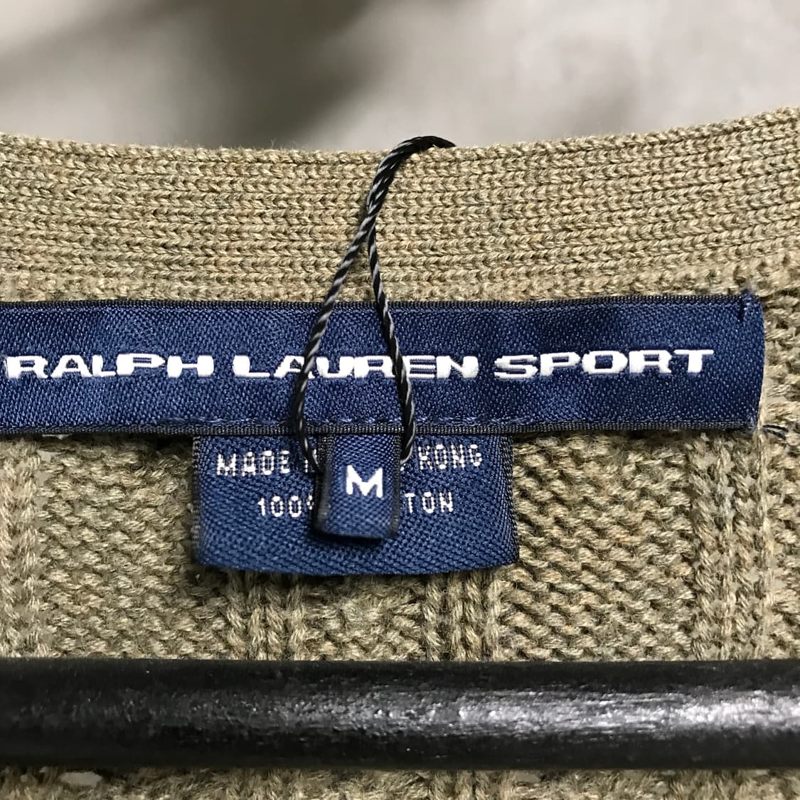 폴로 랄프로렌 케이블 니트 가디건 카키 M(W) 상품이미지5