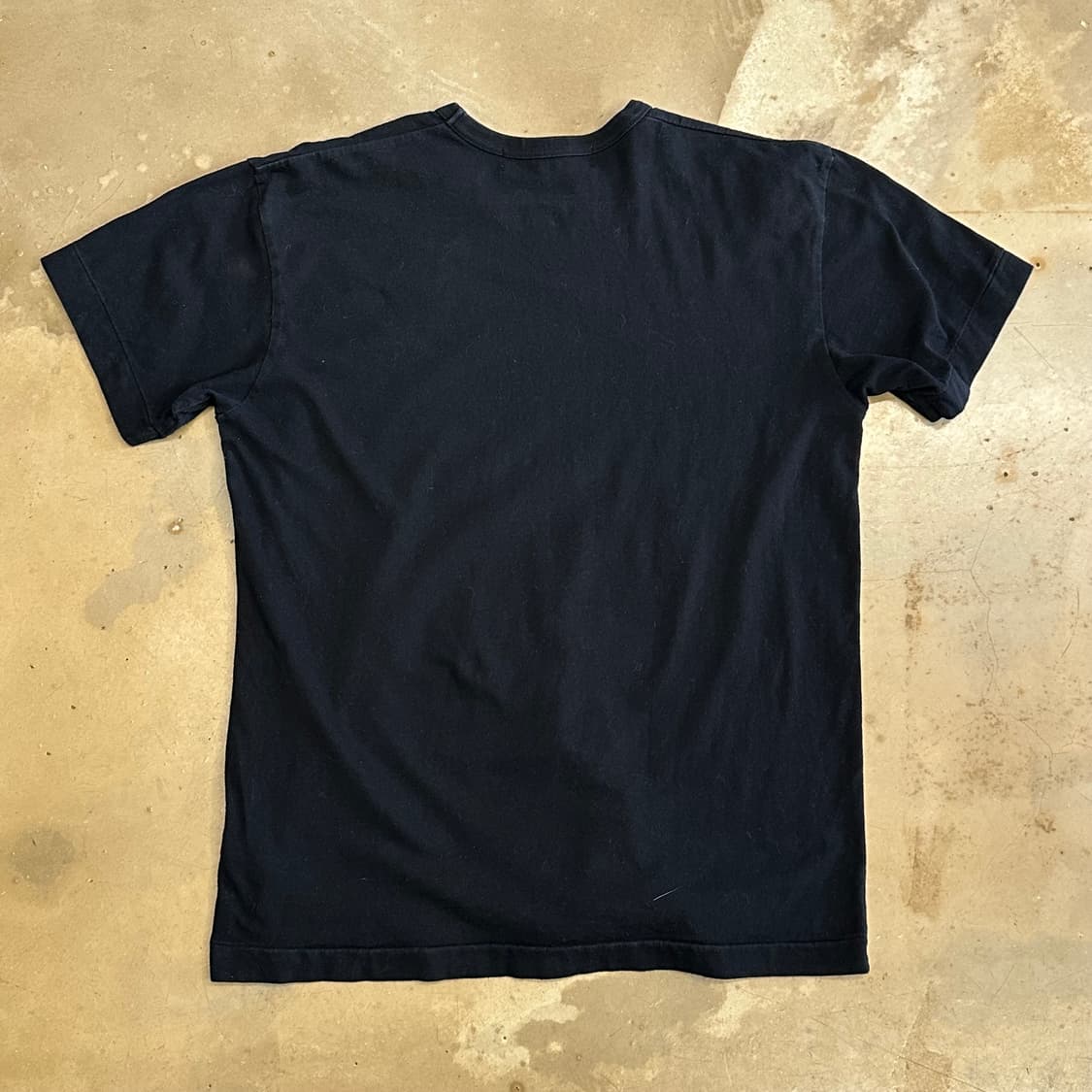 XL 꼼데가르송 더블하트와펜 블랙 반팔 티셔츠  상품이미지3