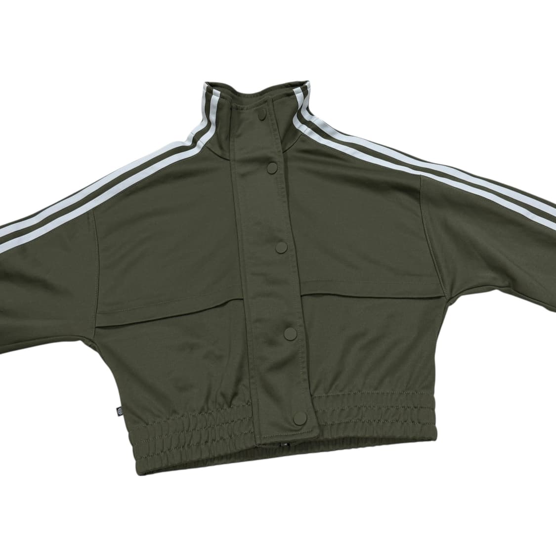 아디다스 펄리 크롭 트랙탑 삼선 자켓 카키 2XS 상품이미지2