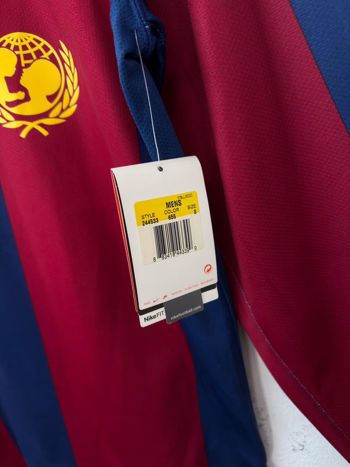 07-08 바르셀로나 유니폼 롱슬리브 노마킹 새상품 상품이미지5