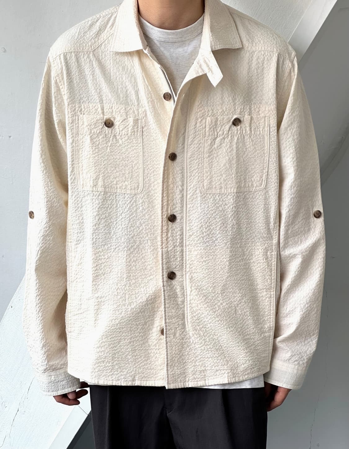 Light sucker cotton design jacket 상품이미지10