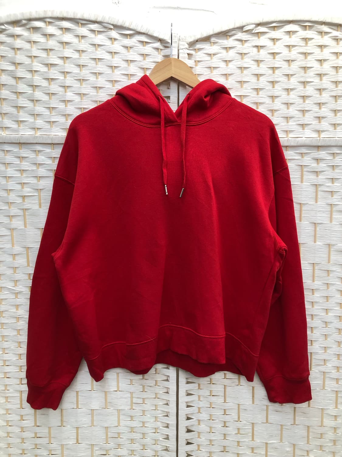 레드 크롭 후디 상품이미지1