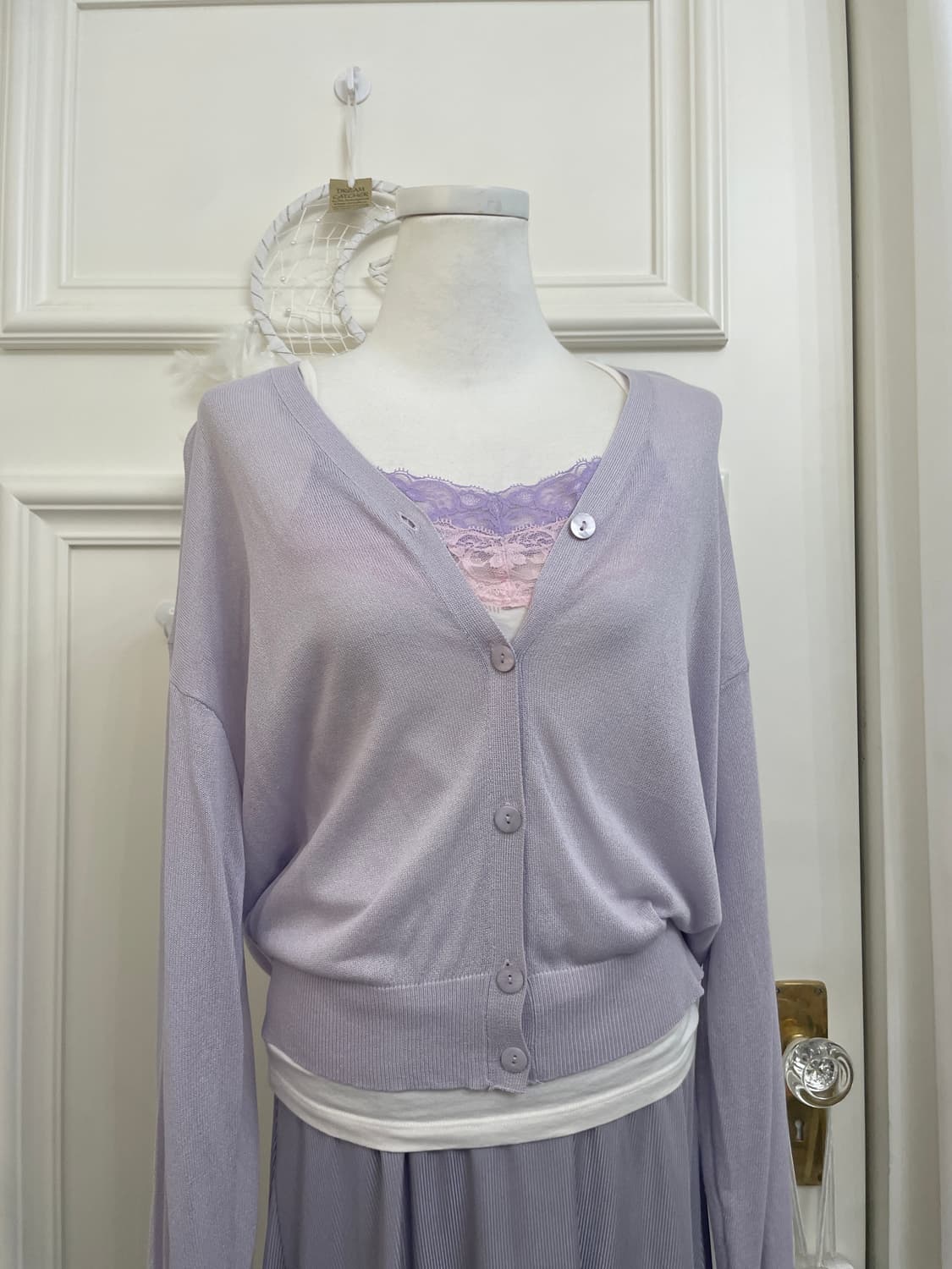 lavender basic cardigan&pink lavender la 상품이미지2